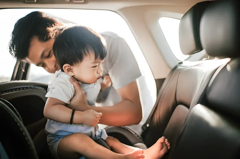 Toddler In Carseat