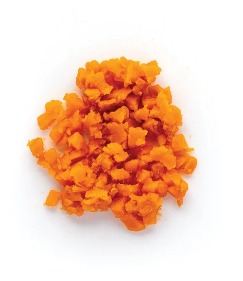 stages sweet potatos chopped
