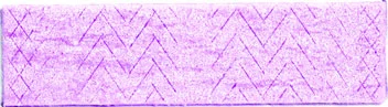 Stick of purple chewing gum